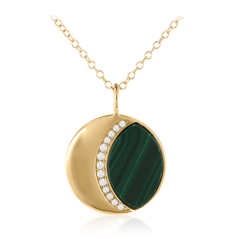 Collana in argento con Malachite