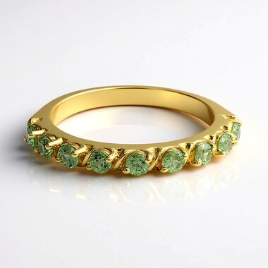 Bague en or et Grenat Démantoïde de Madagascar (Adela Gold)
