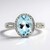 Bague en or et Aigue-Marine du Brésil AAA