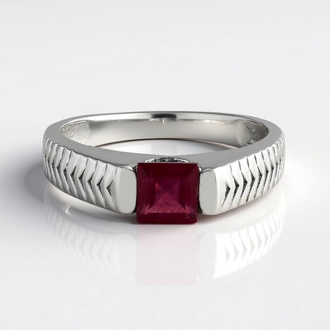 Anello in argento con Rubino del Madagascar (de Melo Essence)