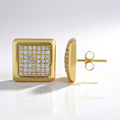 Orecchini in oro con Diamante I1 (H) (de Melo Gold)