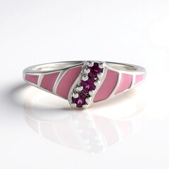 Anello in argento con Rodolite