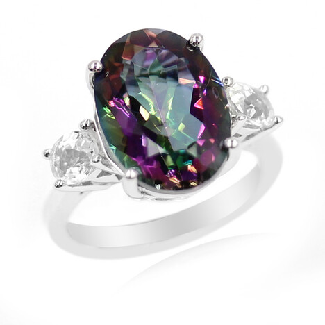 Anello in argento con Quarzo Mistico