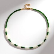 Collana in argento con Diopside Russo