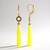 Orecchini in argento con Calcedonio Giallo (KM by Juwelo)