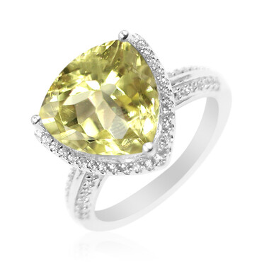 Ouro Verde-Quarz-Silberring