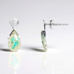 Orecchini in argento con Calcedonio Venus (Bali Barong)