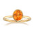 Anillo en oro con Zafiro naranja de Ban Ka Cha