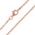 Chaîne mailles forçat – 70cm – argent plaqué or rose
