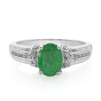 Bague en argent et Emeraude de Bahia
