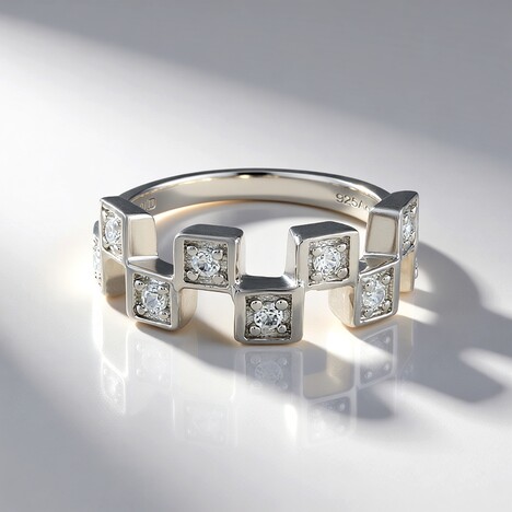 Anello in argento con Zircone