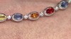 Zilveren armband met saffieren