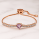 Bolivianischer Amethyst-Silberarmband