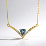 Collana in argento con Tanzanite (non riscaldata)