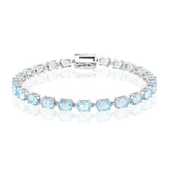 Bracciale in argento con Topazio Blu Cielo