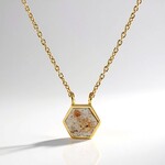 Collana in argento con Pietra di Luna Pesca