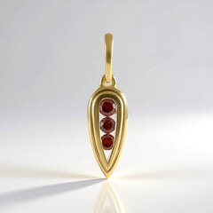 Ciondolo in argento con Diamante Rosso I2
