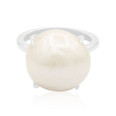 Anello in argento con Perla di Acqua Dolce (TPC)