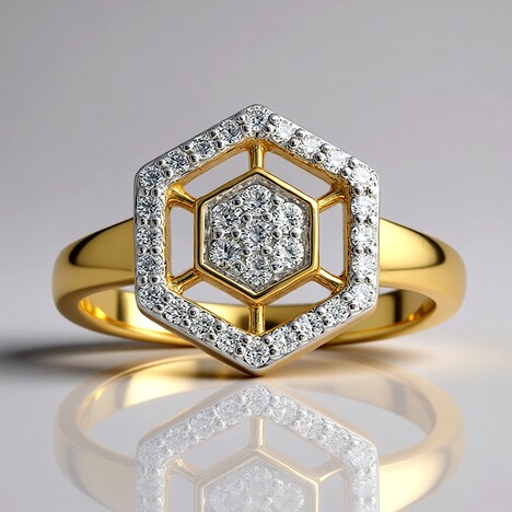 Anello in oro con Diamante IF (D) (Annette)