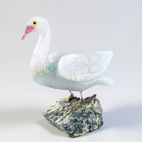 Figura in ottone con Gemma