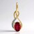 Ciondolo in oro con Rubellite Brasiliana AAA