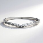 Bracciale in argento con Zircone (Adela Silber)