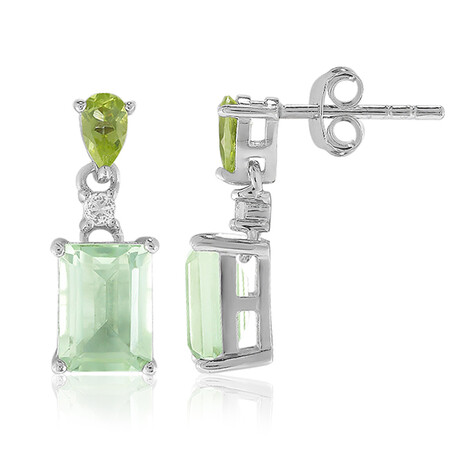 Orecchini in argento con Ametista Verde