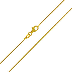 Silber-Schlangenkette - 4,2 g - 50 cm - vergoldet