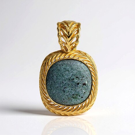 Pendentif en argent et Fuchsite (dagen)