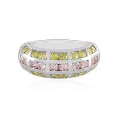 Nigerian Pink Tourmaline Silver Ring (Adela Silber)