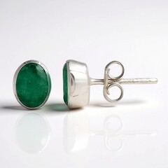 Orecchini in argento con Smeraldo Socoto