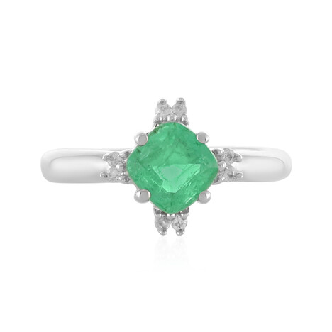 Anello in argento con Smeraldo Etiope