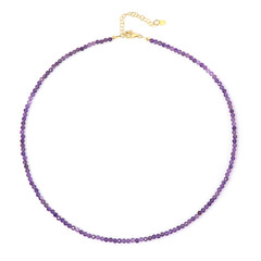 Collar en plata con Amatista de Zambia