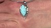 Zilveren hanger met een larimar (MONOSONO COLLECTION)