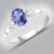 Anello in argento con Tanzanite