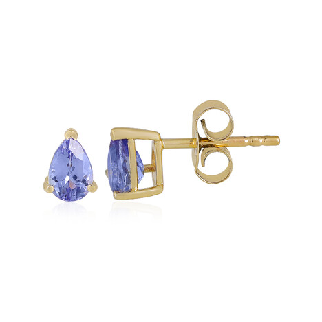 Pendientes en oro con Tanzanita AAA