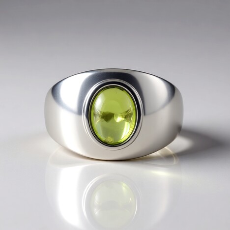 Anello in argento con Peridoto Arizona
