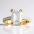 Bague en argent et Topaze blanche