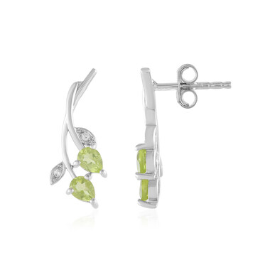 Peridot-Silberohrringe