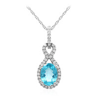 Collana in oro con Apatite Blu