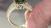 Gouden ring met een Ludwigiet peridoot (de Melo)