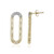 Pendientes en oro con Zircón (Ornaments by de Melo)