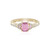 Pinkfarbener Saphir-Goldring