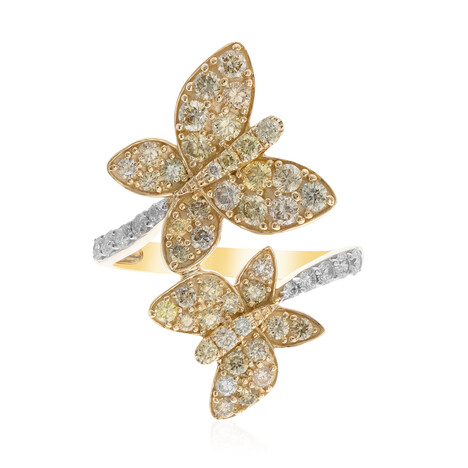 Anillo en oro con Diamante fancy SI2 (CIRARI)