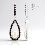 Orecchini in argento con Perla d'Acqua Dolce Bianca