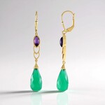Orecchini in argento con Agata (KM by Juwelo)