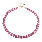 Collar en plata con Zafiro rosa de Madagascar (Riya)