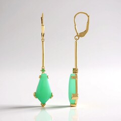 Orecchini in argento con Crisoprasio