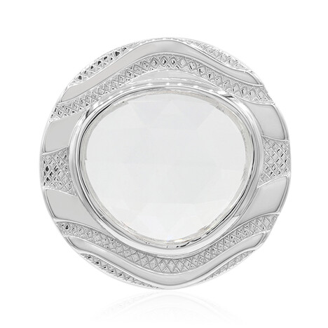 Ciondolo in argento con Topazio Bianco (MONOSONO COLLECTION)