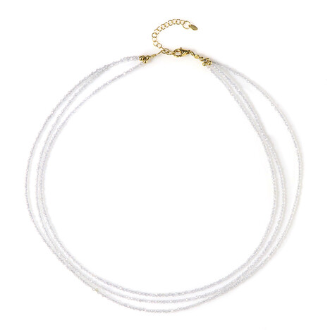 Zirkon-Silberhalskette